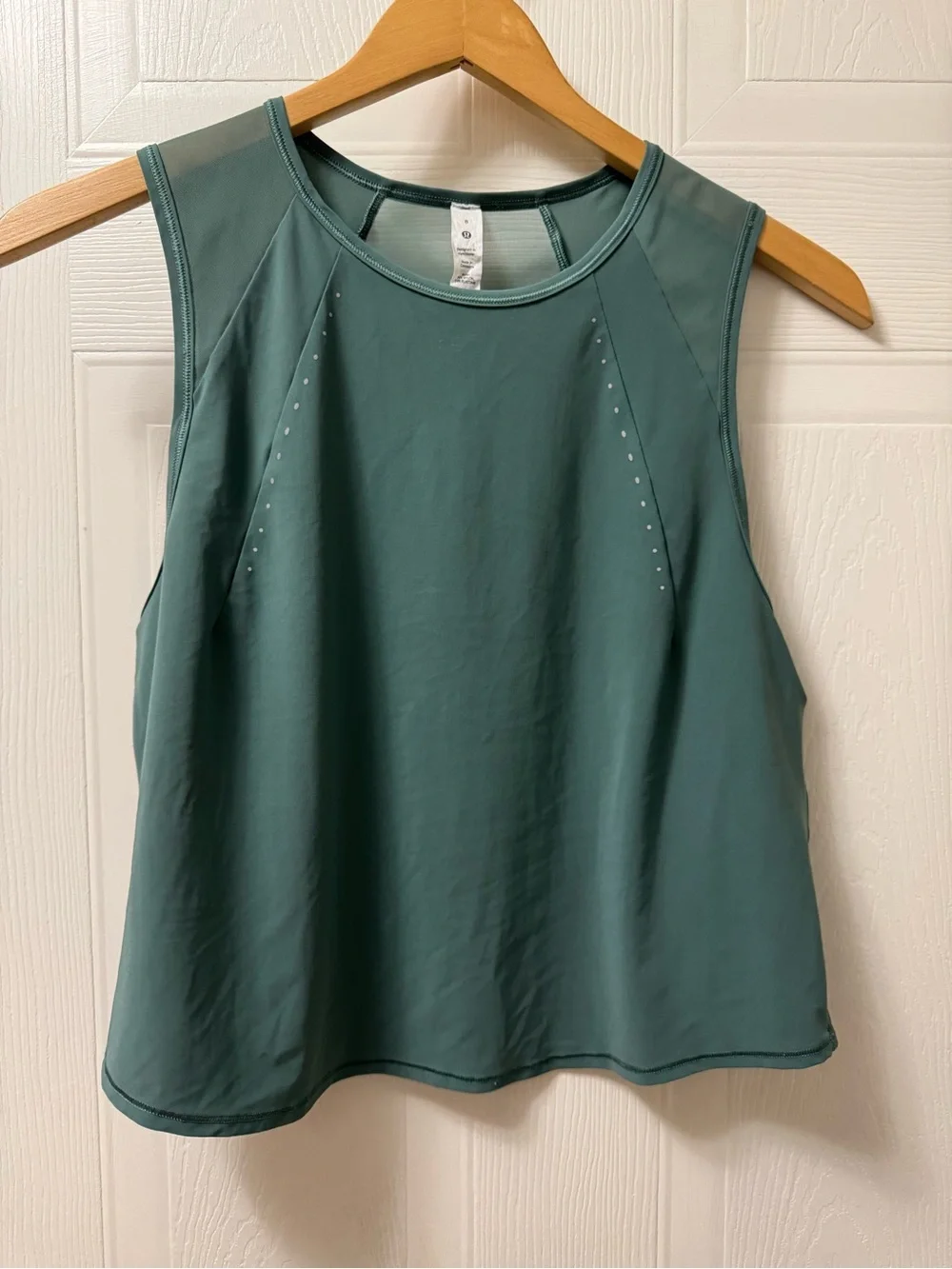 lululemon athletica sleeveless performance tank - teal green